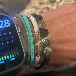 Louis Vuitton Two sided charm bracelet Gold RoseGold Black and Silver🥳🥳❌❌